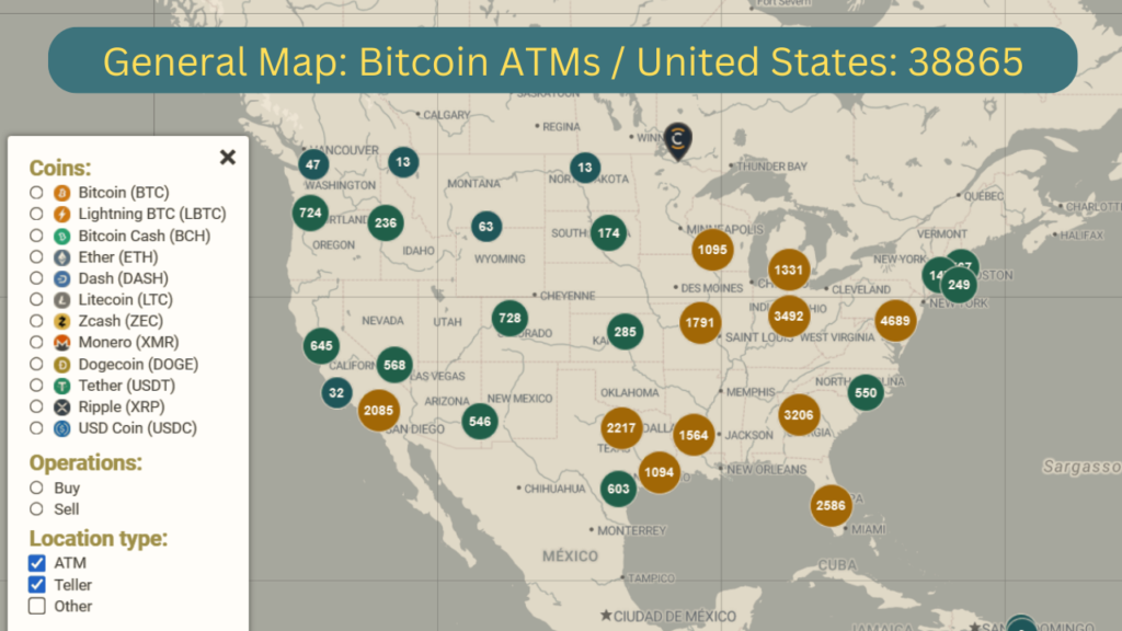 Bitcoin ATM Map